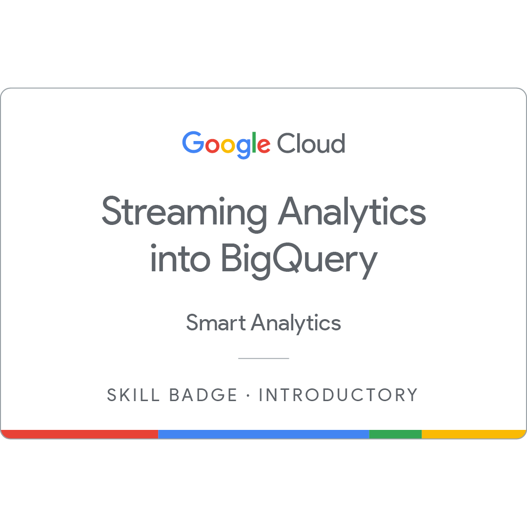 Streaming Analytics into BigQuery